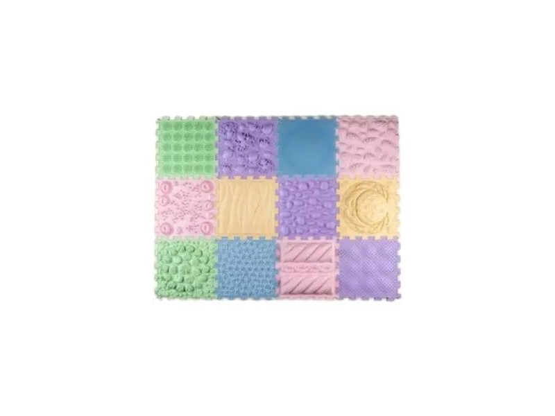 Ortho Puzzle masszázs szőnyeg szett – Macaroons