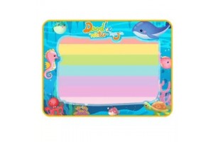 Vízzel festhető rajzszőnyeg – tengeri minta, 78×59 cm