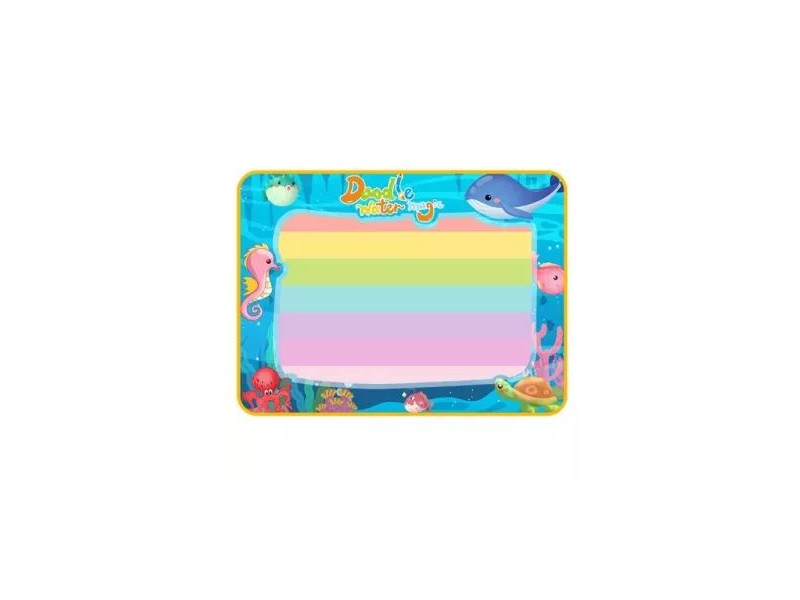 Vízzel festhető rajzszőnyeg – tengeri minta, 78×59 cm