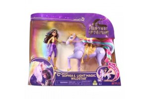 Sophia és Wildstar unikornis játékszett - szivárványos sörény