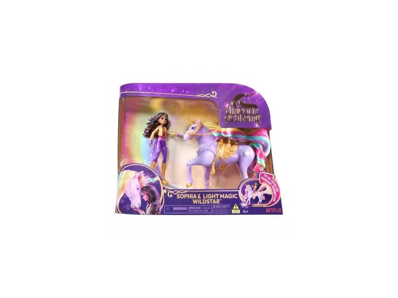 Sophia és Wildstar unikornis játékszett - szivárványos sörény