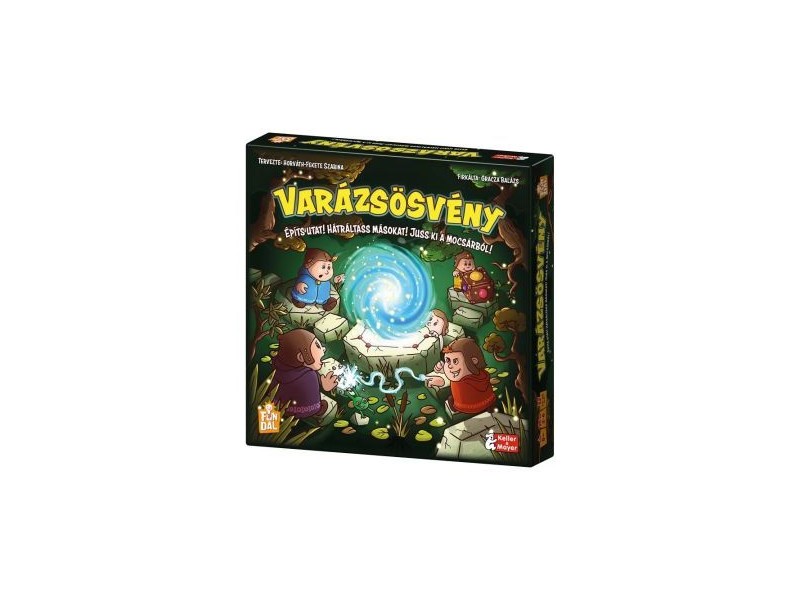 Varázsösvény társasjáték doboza és játéktábla