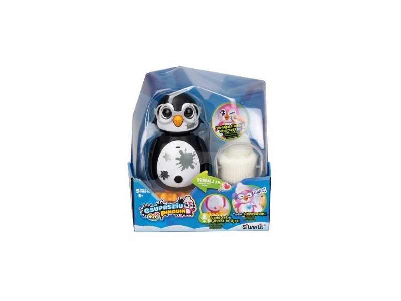 Silverlit Csupaszív mini pingvin - fekete, kiegészítőkkel