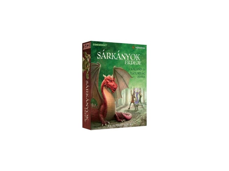 Sárkányok erdeje társasjáték - doboz és játékelemek