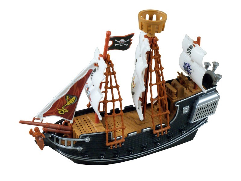 Műanyag kalózhajó 25 cm - játék