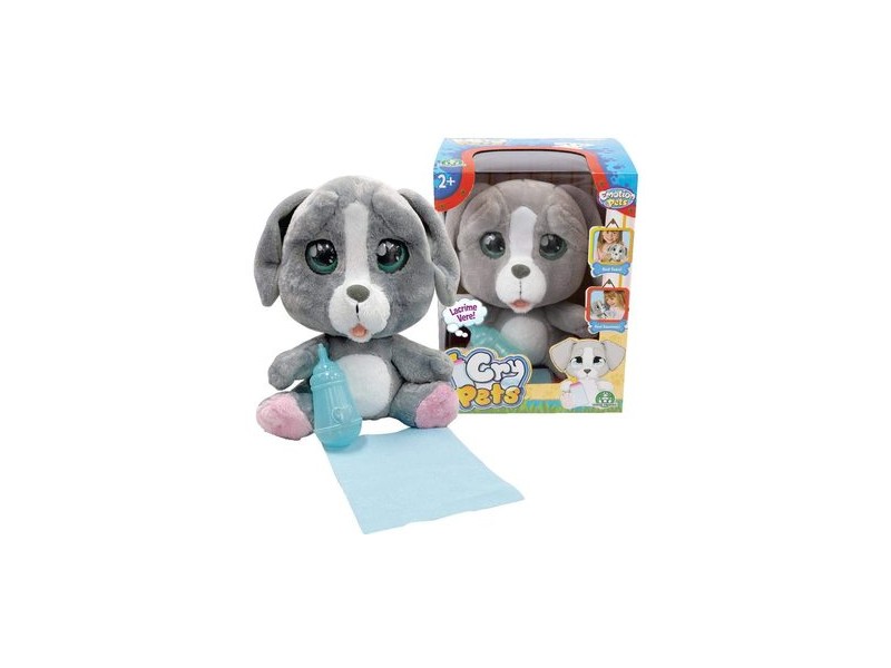 Emotion Pets pityergő szürke plüss kiskutya