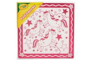 Crayola fóliás vászonkép - unikornis 20x20 cm