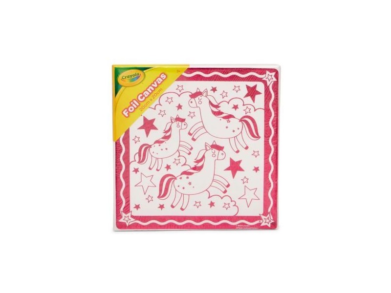 Crayola fóliás vászonkép - unikornis 20x20 cm