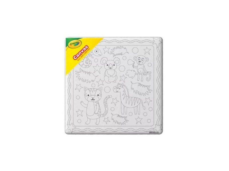 Crayola fóliás vászonkép - dzsungel minták, 20 x 20 cm