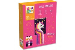 Wow Box makramé fali dísz - Unikornis