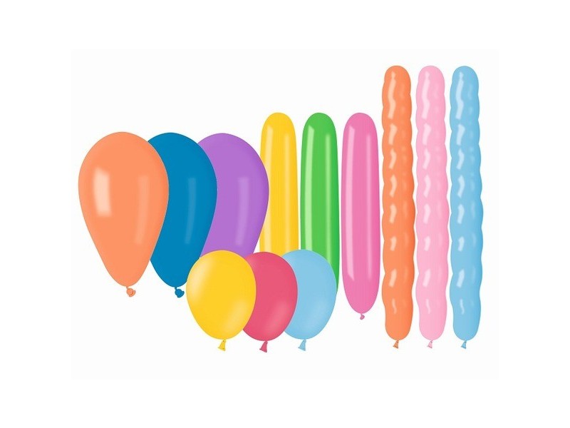 Vegyes színes léggömb szett - 25 db