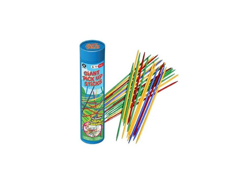 Óriás Mikado ügyességi játék, fa pálcák