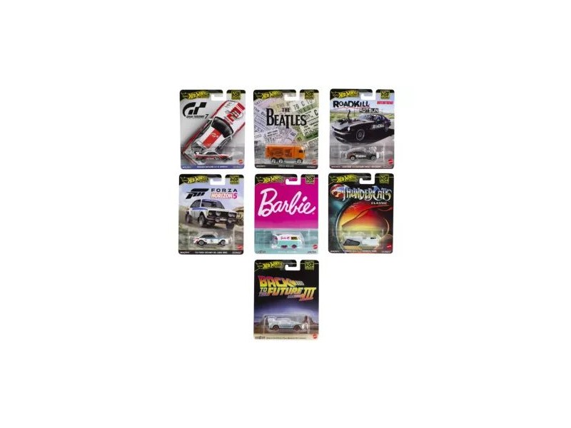 Hot Wheels Popkultúra 1:64 – többféle kisautó