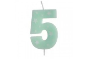 Színes számgyertya 5, 6 cm