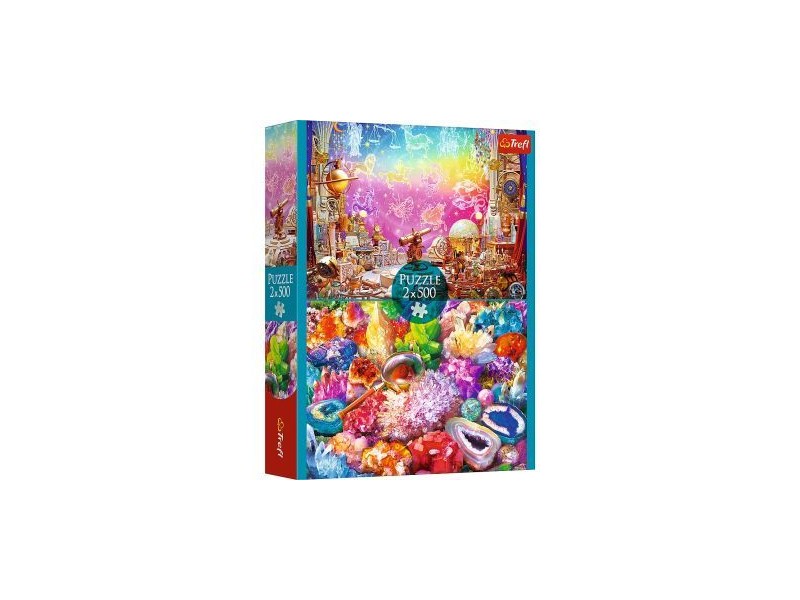 Trefl 500 db puzzle — Kozmosz és Kristályok (48×34 cm)