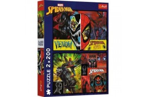 Trefl Pókember 2 az 1-ben, 200 darabos puzzle - 41 x 27,5 cm