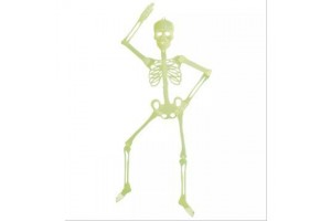 Sötétben világító 90 cm csontváz dekoráció