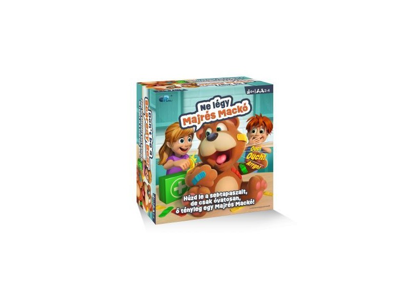 Majrés Mackó társasjáték - sebtapaszos ügyességi játék