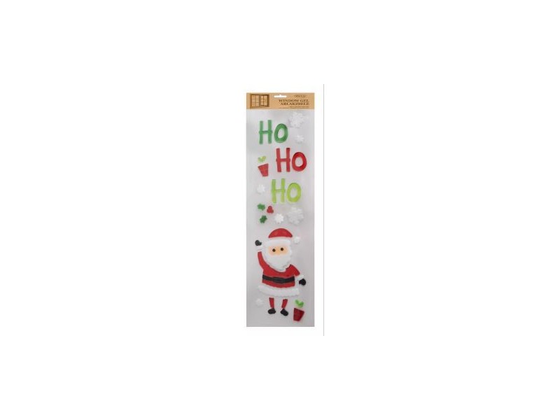 Ablakzselé Mikulás és HOHOHO minták 15x50 cm