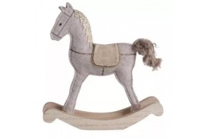 Hintaló fa dekoráció 21 x 5 cm