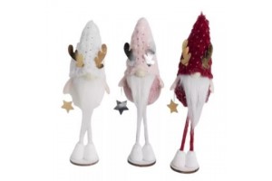 Textil manó dekoráció talapzaton, 24 cm - többféle