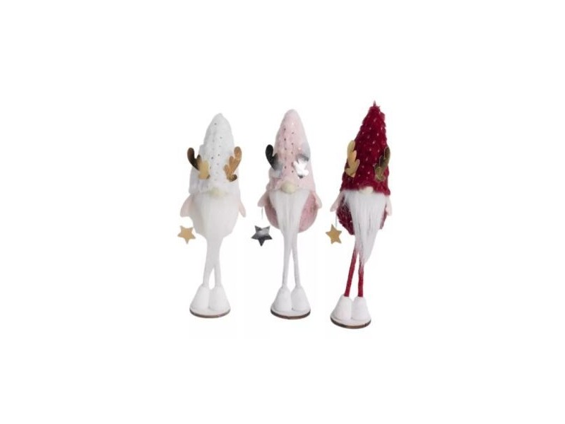 Textil manó dekoráció talapzaton, 24 cm - többféle