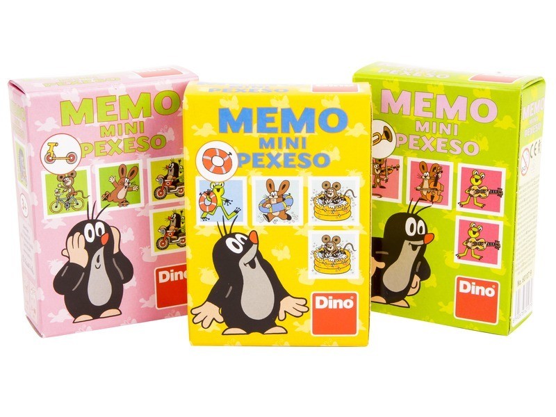 Dino és Kisvakond mini memóriajáték - kártyák