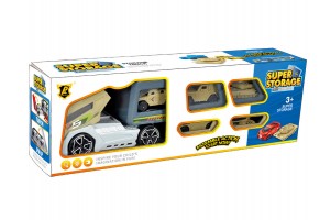 Katonai autószállító teherautó és 5 harci jármű