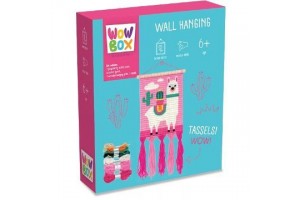 Wow Box makramé fali dísz - Láma mintás készlet