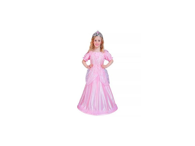 Pink hercegnő/tündér jelmez 116 cm - poliészter