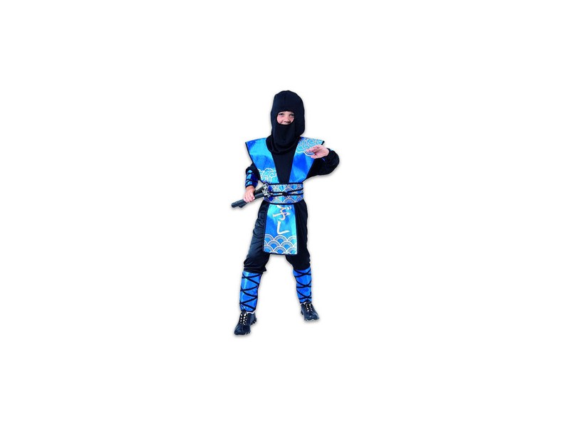 Kék ninja jelmez (120-130 cm)