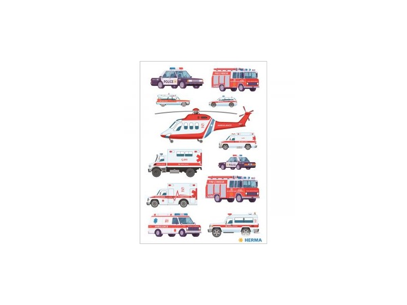 Herma: Sürgősségi járművek matricacsomag