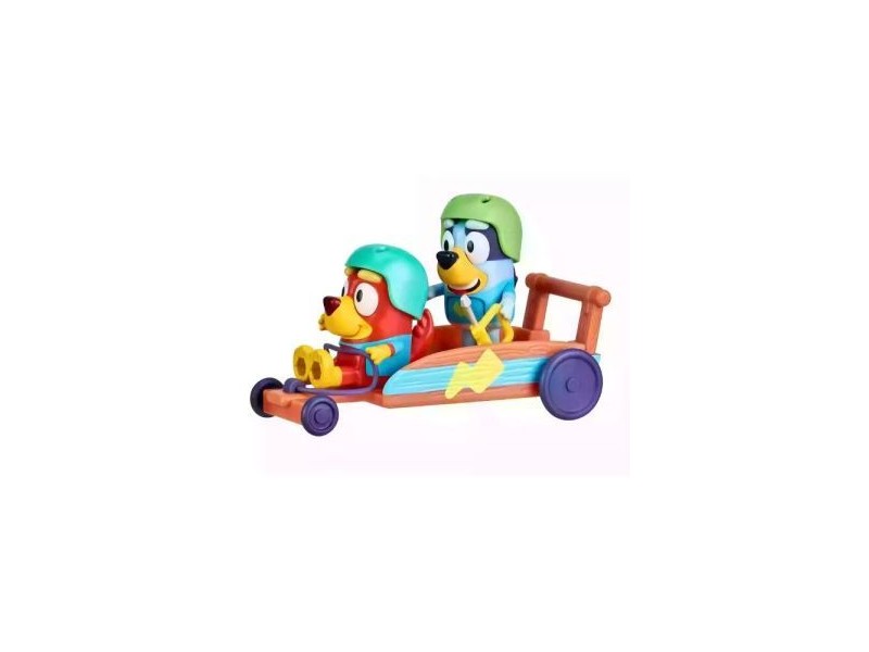 Bluey gokart készlet - Bluey és Rusty figurák