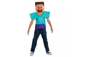 Minecraft Steve gyerek jelmez 110-120 cm