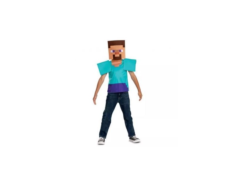 Minecraft Steve gyerek jelmez 110-120 cm