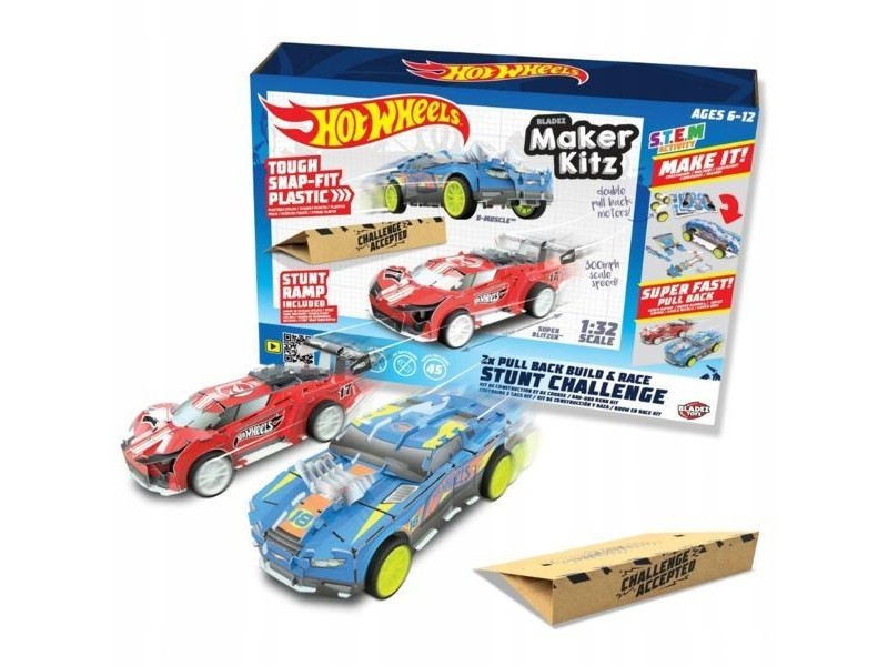 Hot Wheels - 2 db csináld magad utcai versenyautó