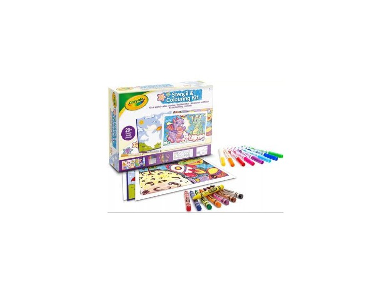 Crayola színezőkészlet sablonokkal — több mint 20 db