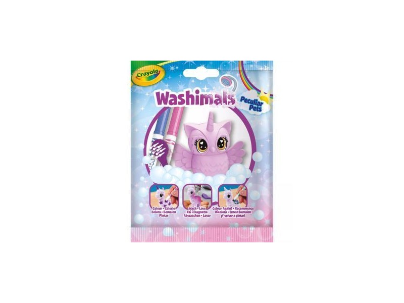 Crayola Washimals - kimosható állatka figura, 1 db
