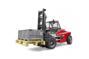 Bruder Linde HT160 targonca raklappal - műanyag