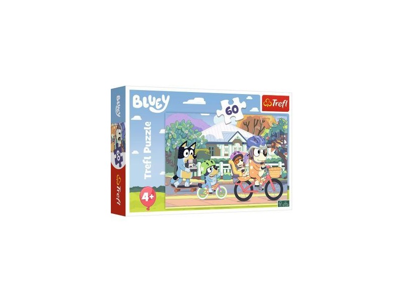 Trefl Boldog Bluey 60 darabos puzzle - 33x22 cm