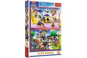 Trefl Mancs őrjárat – Kutyasztikus kalandok, 2×24 db