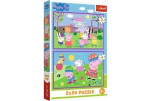 Trefl Peppa a játszótéren – 2x24 db puzzle