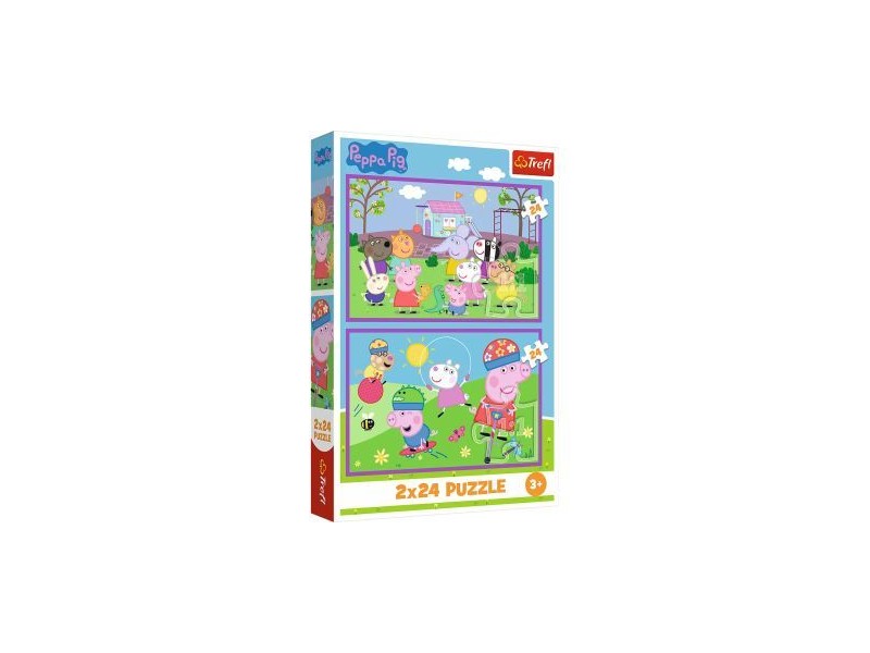 Trefl Peppa a játszótéren – 2x24 db puzzle
