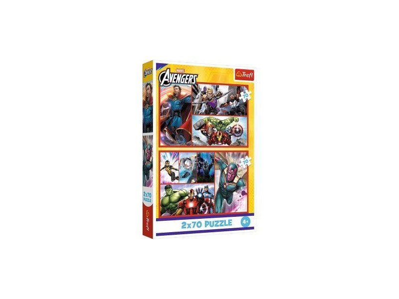 Trefl Bosszúállók 2x70 darabos puzzle - képek 27,5×18 cm