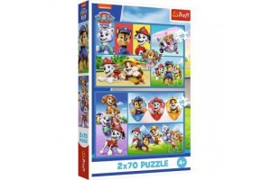 Trefl Mancs őrjárat 2x70 darabos puzzle - 27,5x18 cm