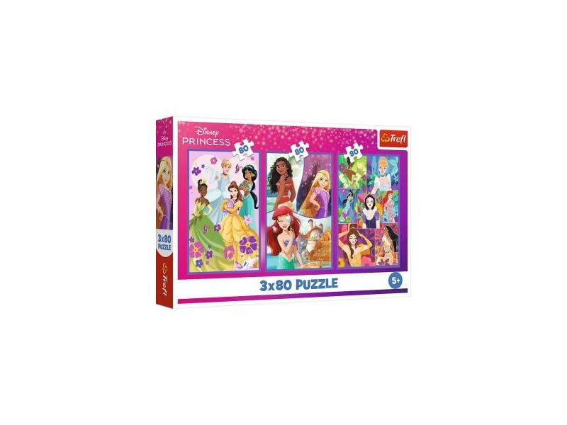 Trefl Disney hercegnő barátnők puzzle 3×80