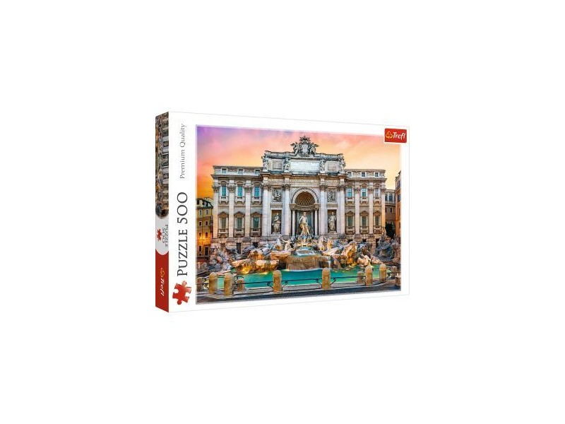 Trefl 500 db puzzle - Trevi-kút, Róma (48x34 cm)
