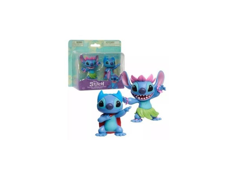 Stitch 2 db-os figura készlet - Hula és Superhero