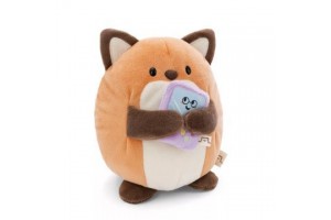 Mymochi Geeks róka plüss videojátékkal, 27 cm
