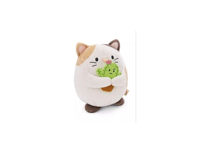 Mymochi Angy plüss cica kaktusszal, 16 cm, díszdoboz